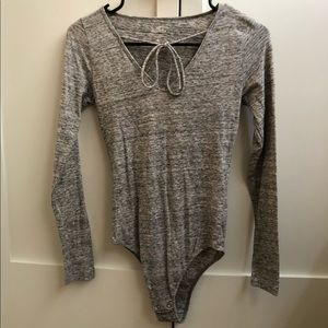 Hollister Gray body suit size small
